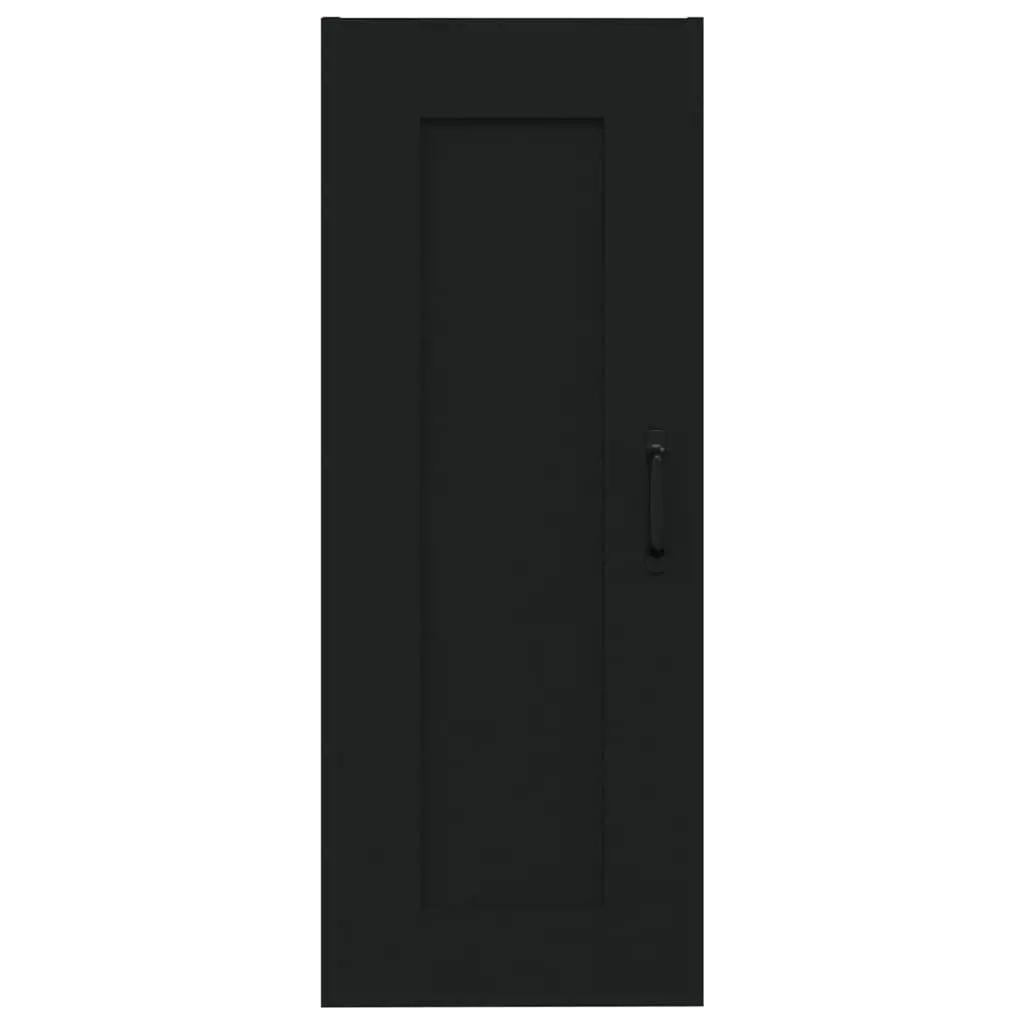 Hangkast 35x34x90 cm bewerkt hout zwart (5)
