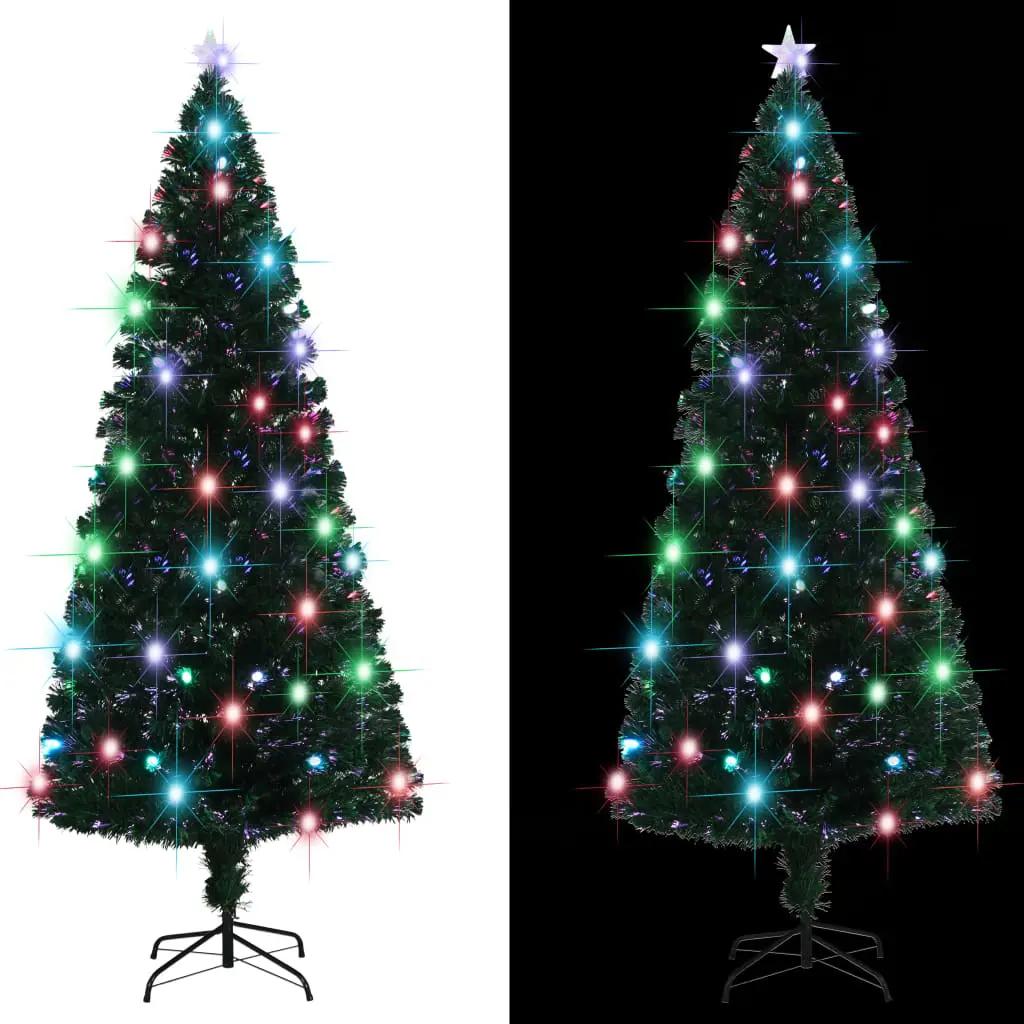Kerstboom met LED en standaard 210 cm glasvezel (3)