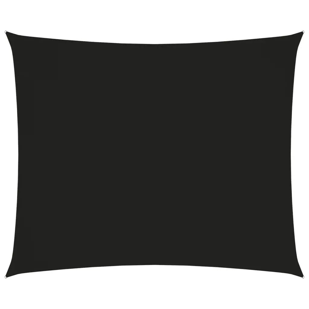 Zonnescherm rechthoekig 5x6 m oxford stof zwart (1)