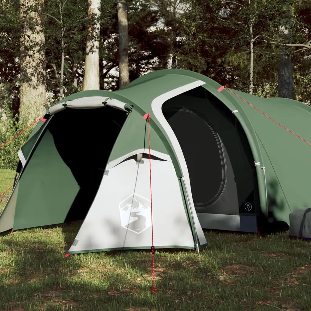 Tent 4-persoons 360x140x105 cm 185T taft groen