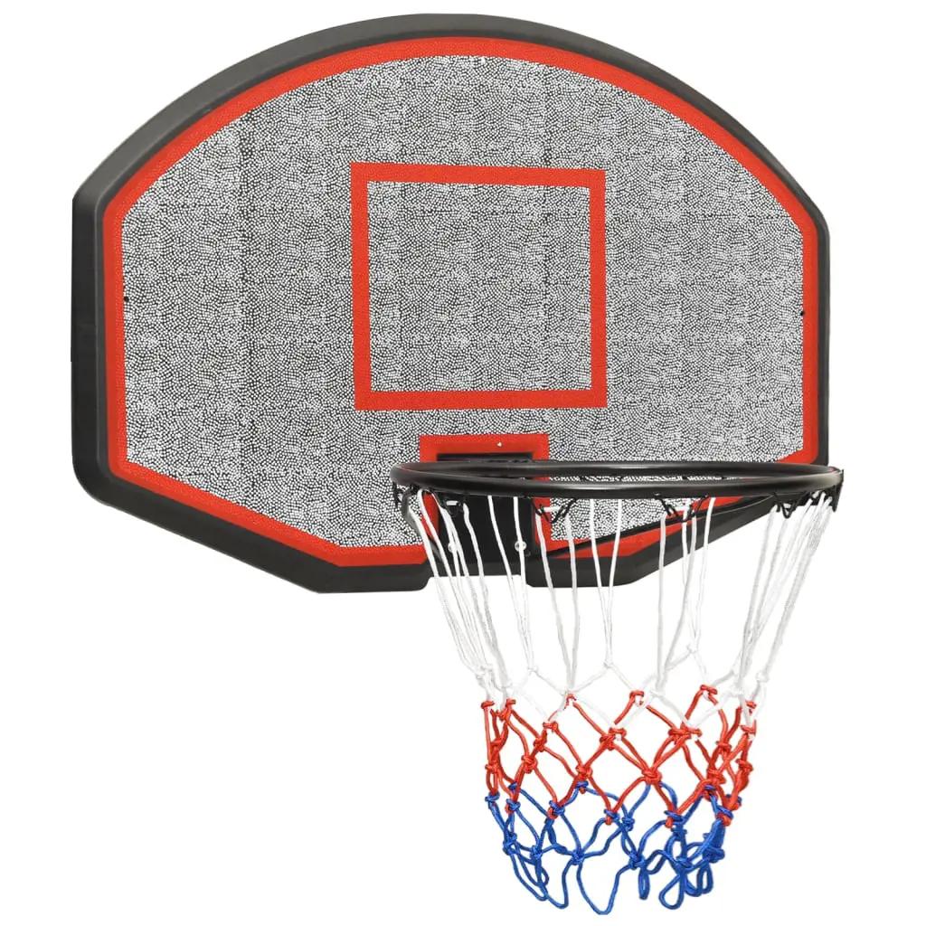 Basketbalbord 71x45x2 cm polyetheen zwart (2)