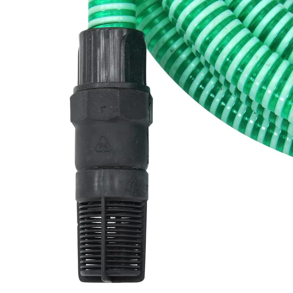 Zuigslang met PVC koppelingen 1,1'' 7 m PVC groen (3)
