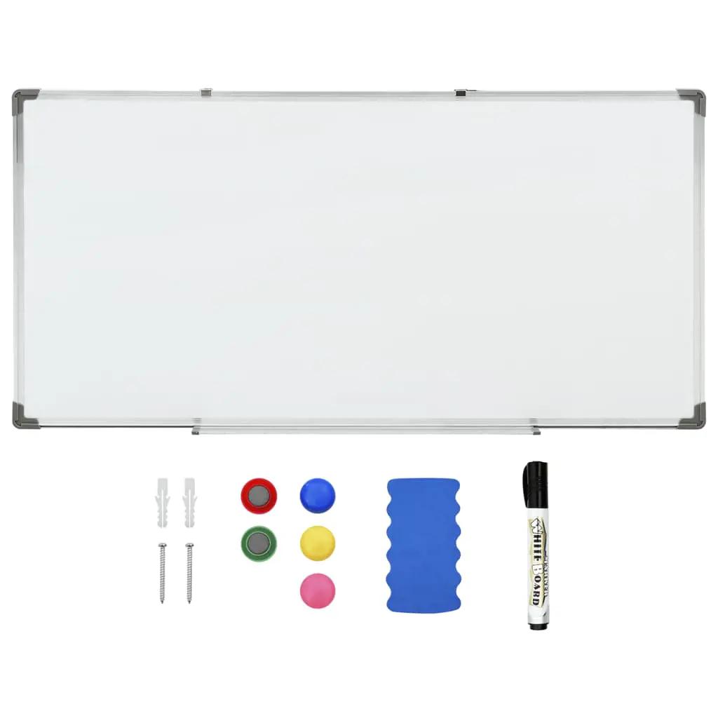 Whiteboard magnetisch 110x60 cm staal wit (2)