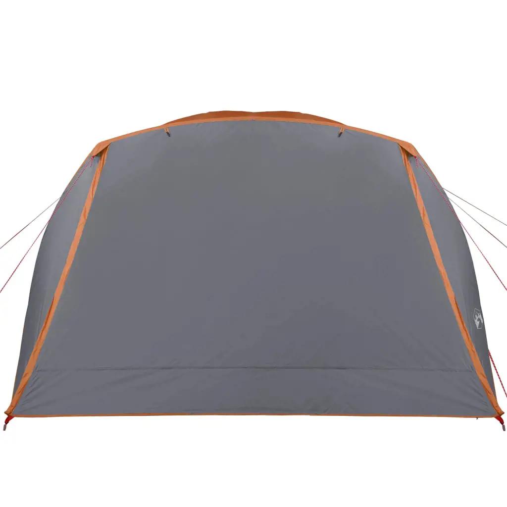 Tent 4-persoons waterdicht grijs en oranje (6)
