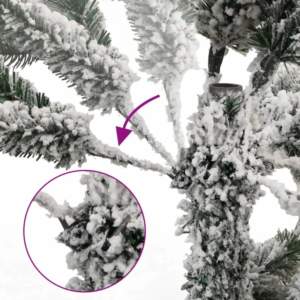 Kunstkerstboom met scharnieren en sneeuw 120 cm (3)