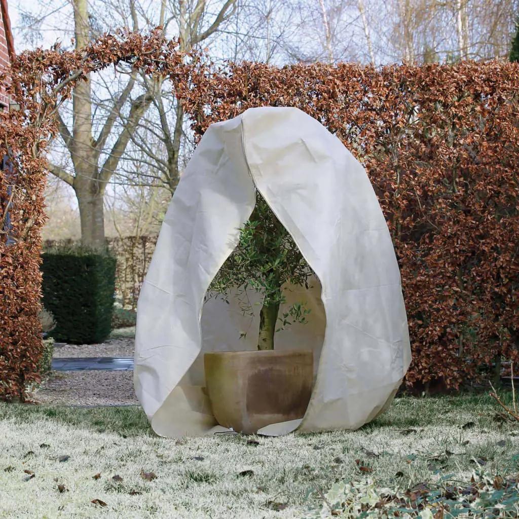 Nature Winterhoes met rits 70 g/m² 3x2,5x2,5 m beige (2)