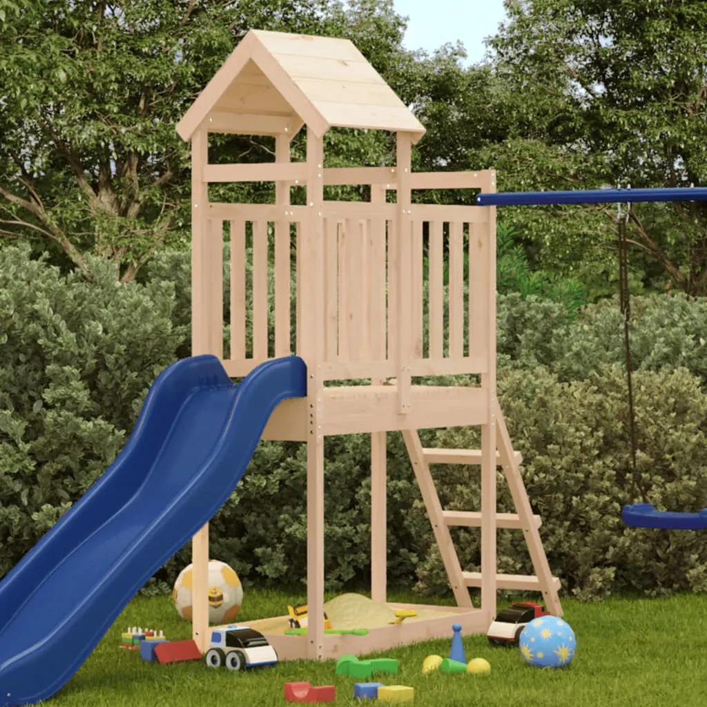 Speeltoren met ladder 53x110x214 cm massief grenenhout (2)