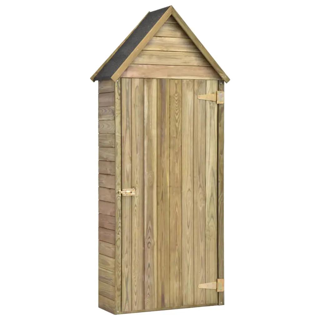 Tuinschuur met deur 77x28x178 cm geïmpregneerd grenenhout