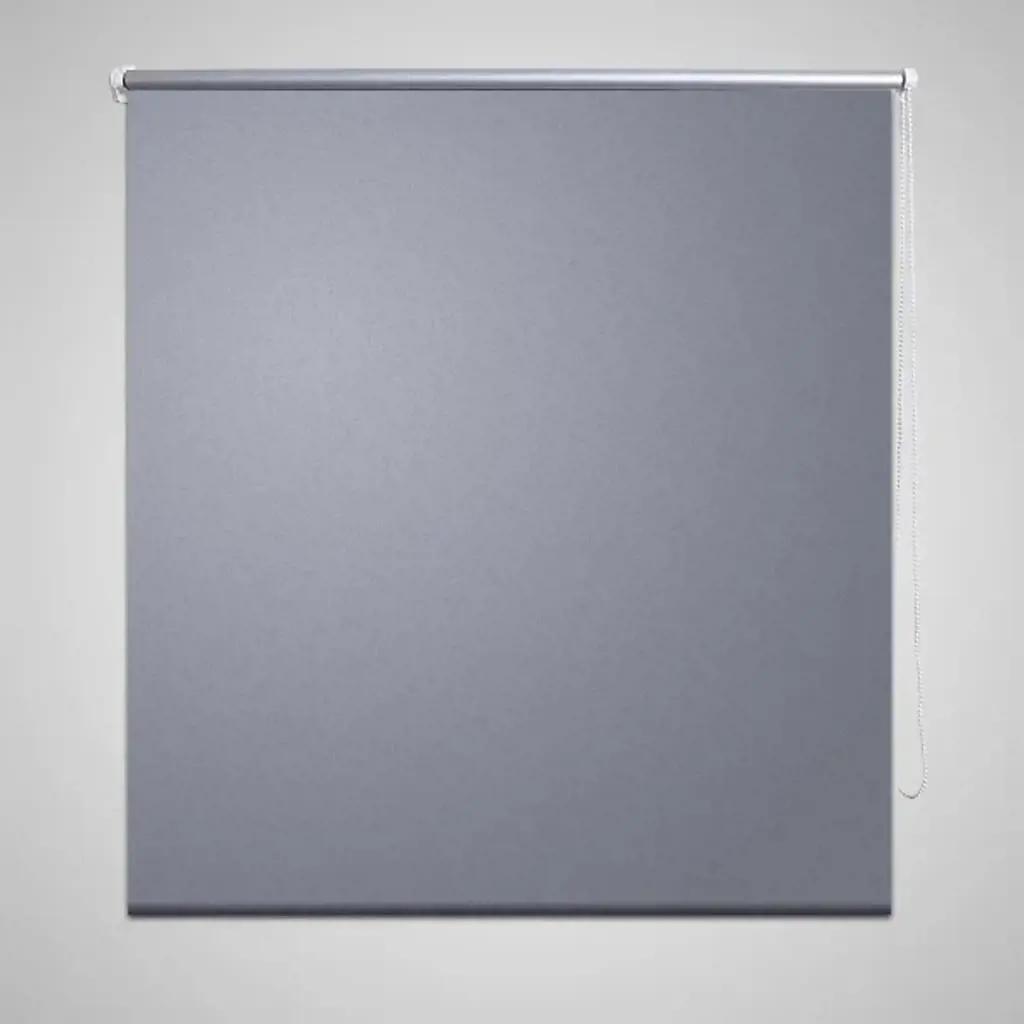 Rolgordijn Verduisterend 100 x 230 cm grijs (1)