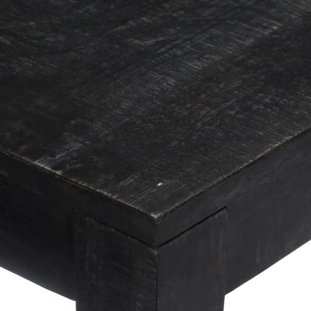 Wandtafel 118x30x76 cm massief mangohout zwart (5)