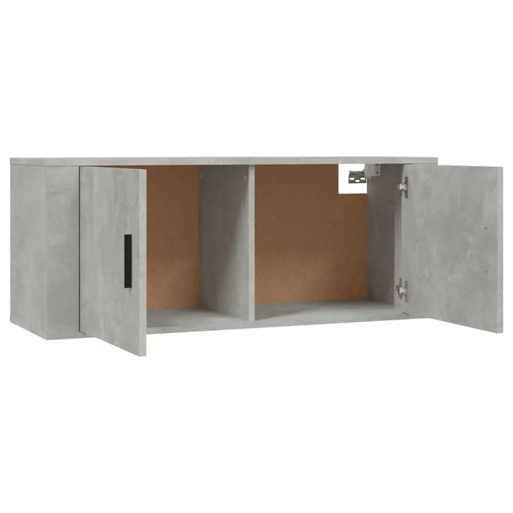 2-delige Tv-meubelset bewerkt hout betongrijs (5)