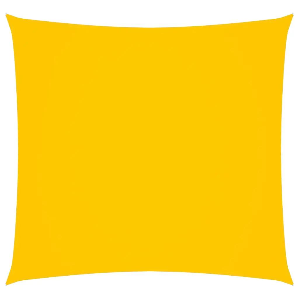 Zonnescherm vierkant 6x6 m oxford stof geel (1)