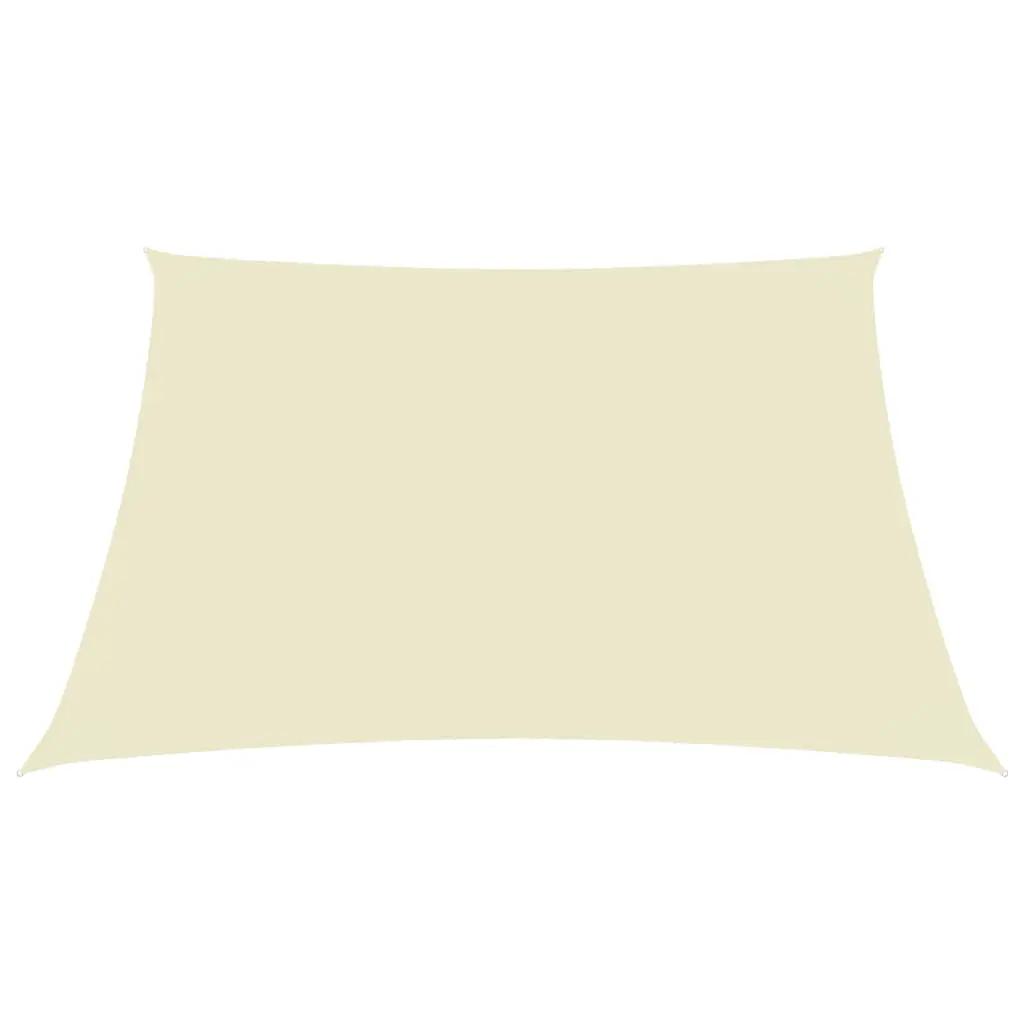 Zonnescherm rechthoekig 2x3,5 m oxford stof crèmekleurig (2)