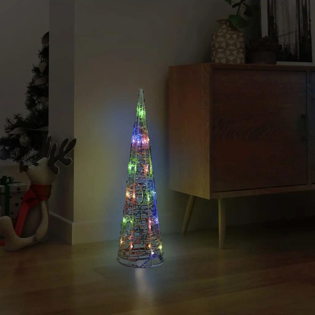 Lichtkegel decoratief LED meerkleurig 60 cm acryl