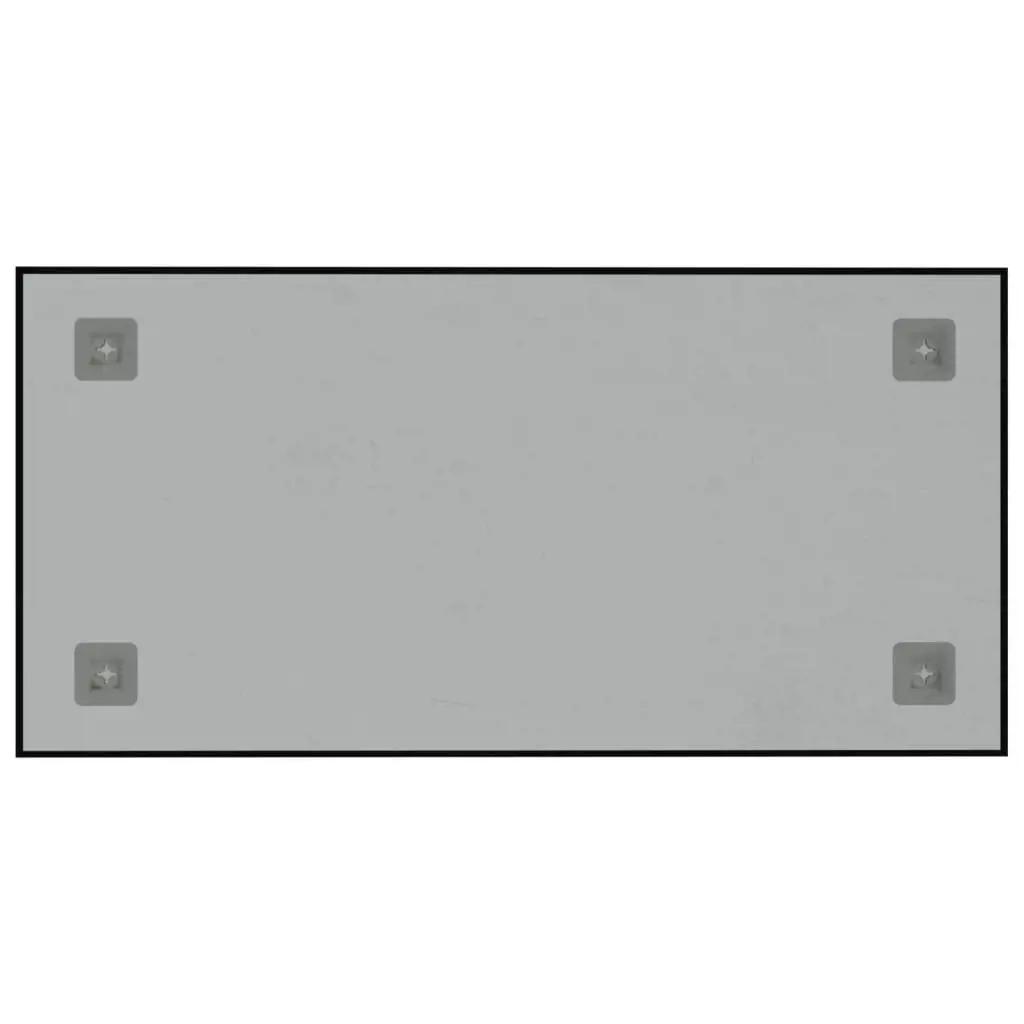 Magneetbord voor aan de wand 60x30 cm gehard glas zwart (4)