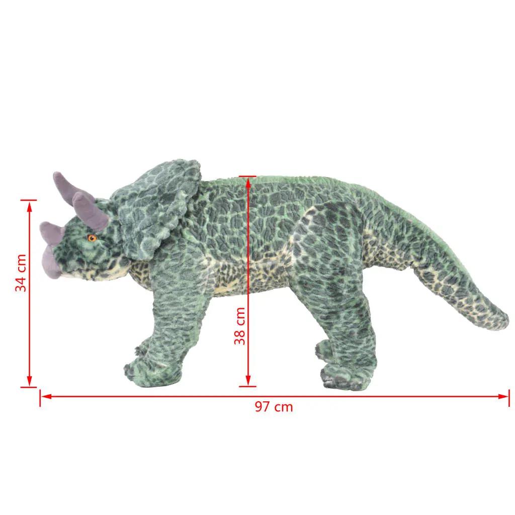 Speelgoeddinosaurus staand XXL pluche groen (5)