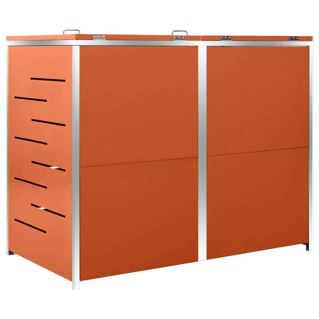 Containerberging dubbel 138x77,5x112,5 cm roestvrij staal (4)