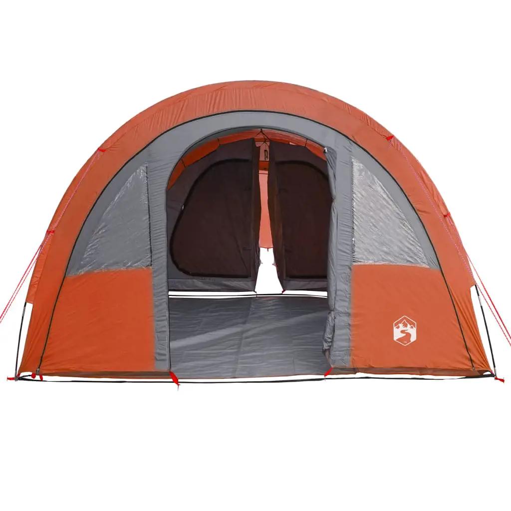 Tent 4-persoons waterdicht grijs en oranje (7)