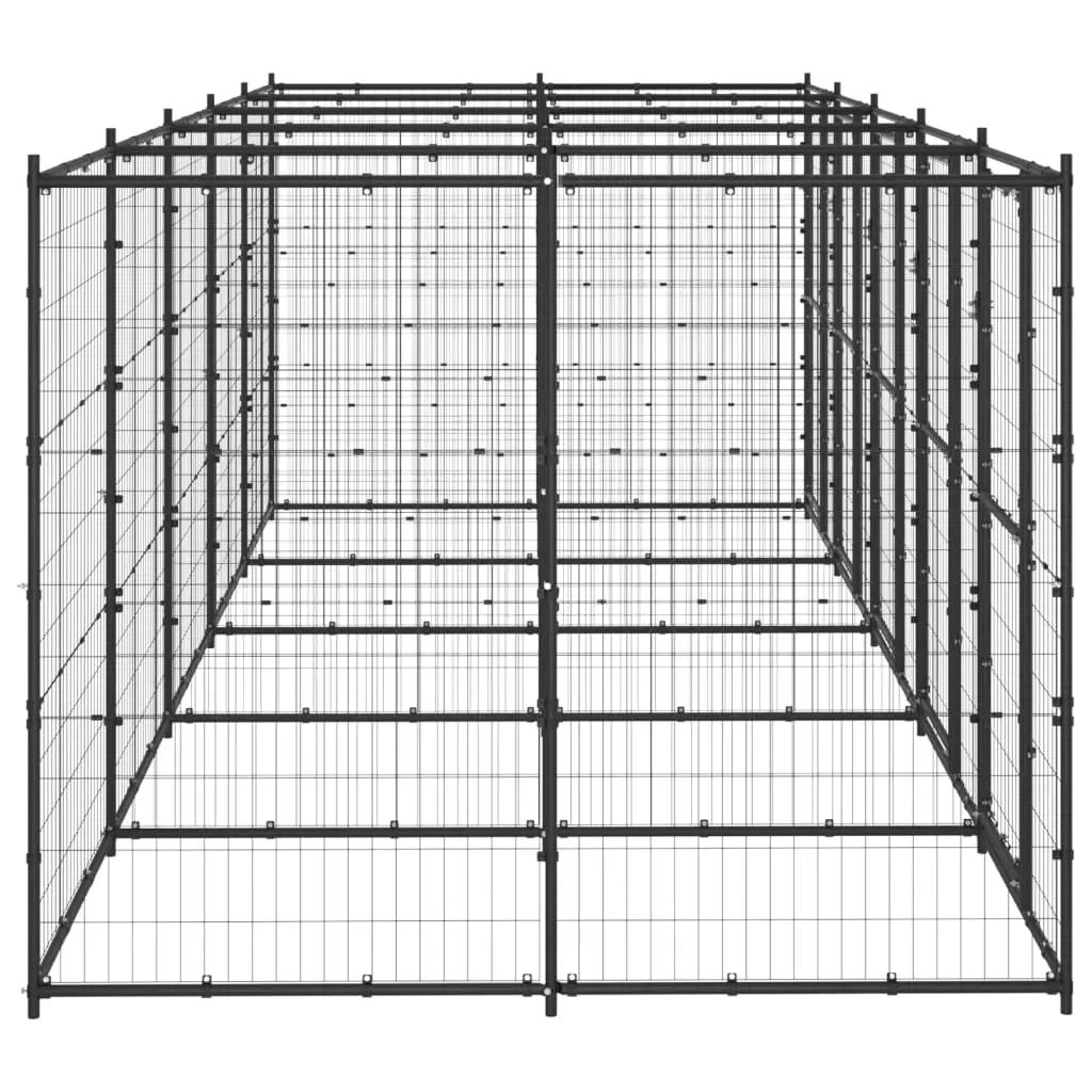 Hondenkennel 12,1 m² staal (3)