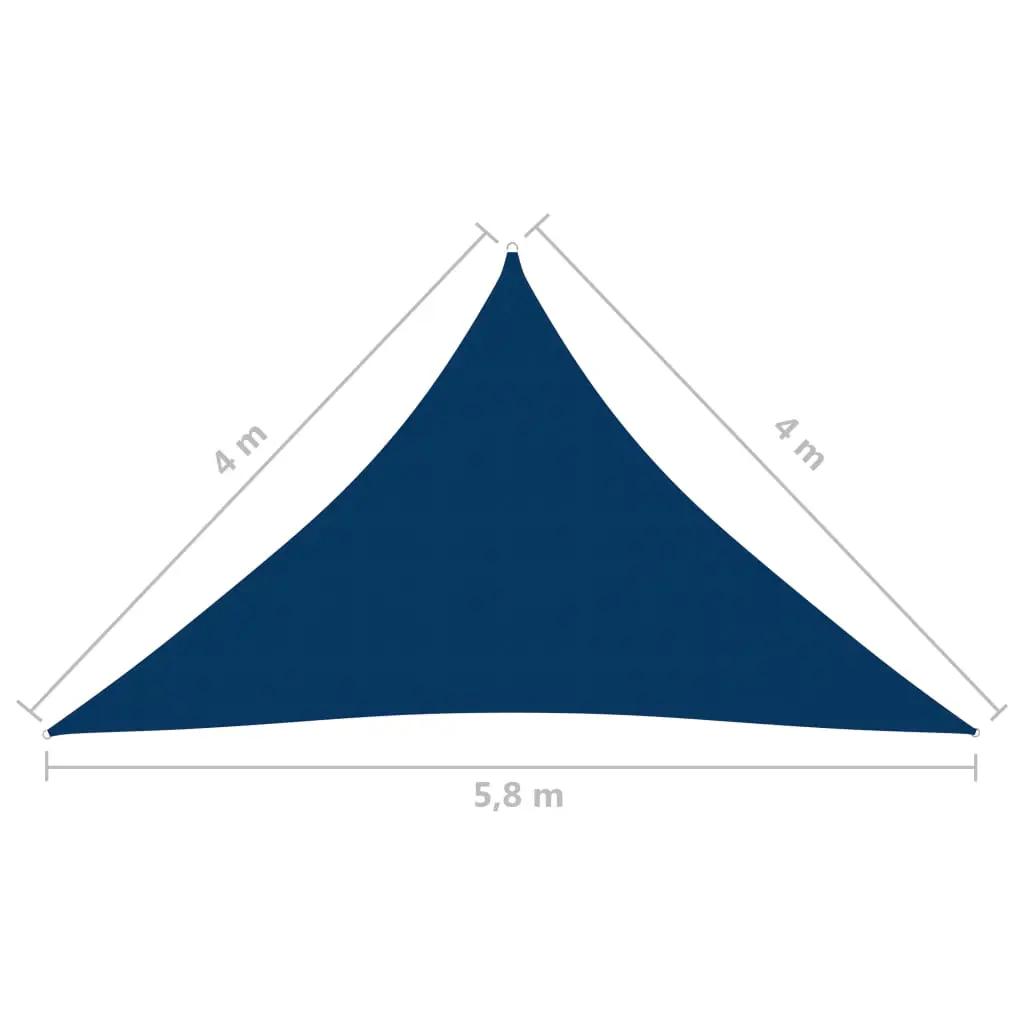 Zonnescherm driehoekig 4x4x5,8 m oxford stof blauw (6)