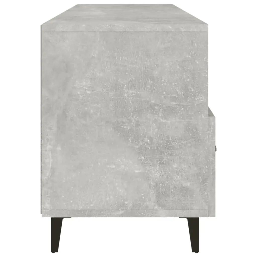 Tv-meubel 102x35x50 cm bewerkt hout betongrijs (7)
