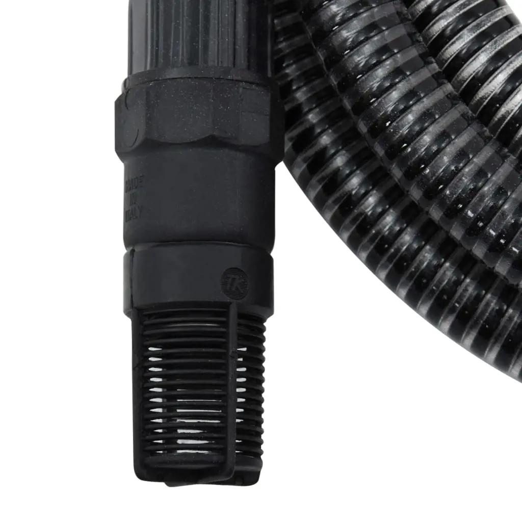 Zuigslang met PVC koppelingen 1,1'' 10 m PVC zwart (5)