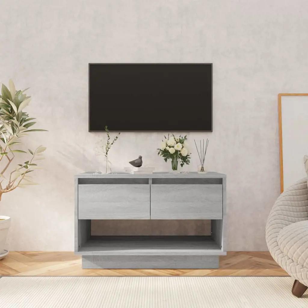 Tv-meubel 70x41x44 cm spaanplaat grijs sonoma eikenkleurig (1)