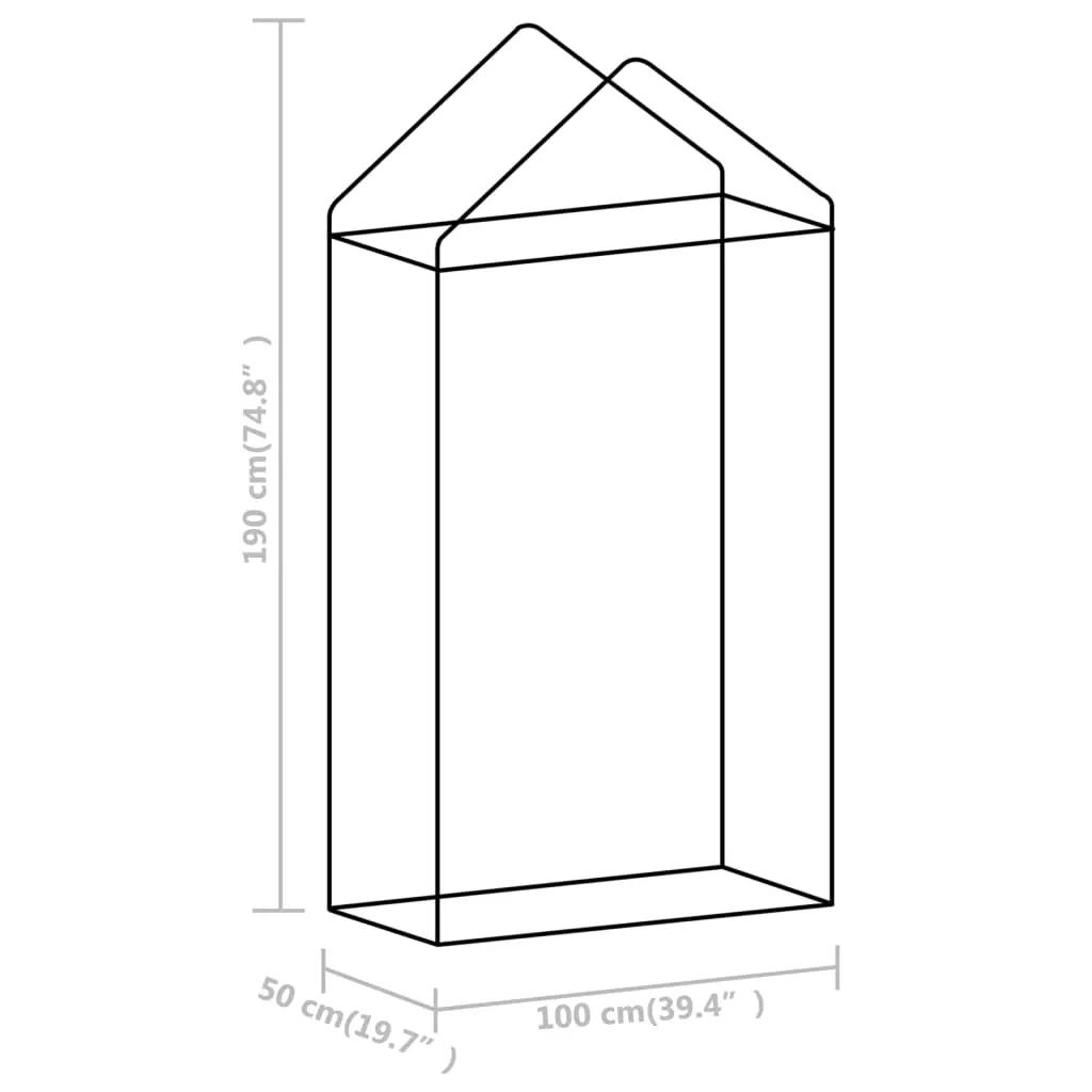 Kas met stalen frame 0,5 m² 1x0,5x1,9 m (11)