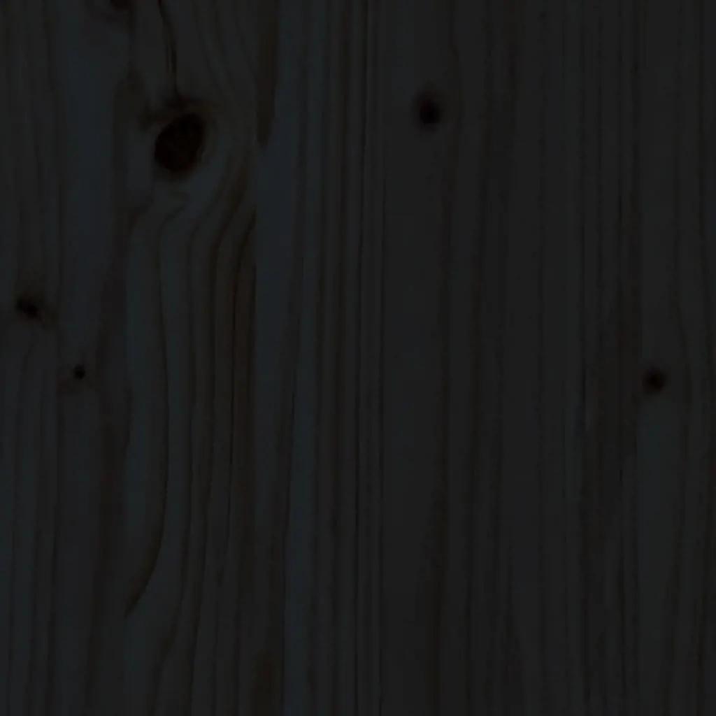 Barkrukken 2 st 40x48,5x115,5 cm massief grenenhout zwart (8)