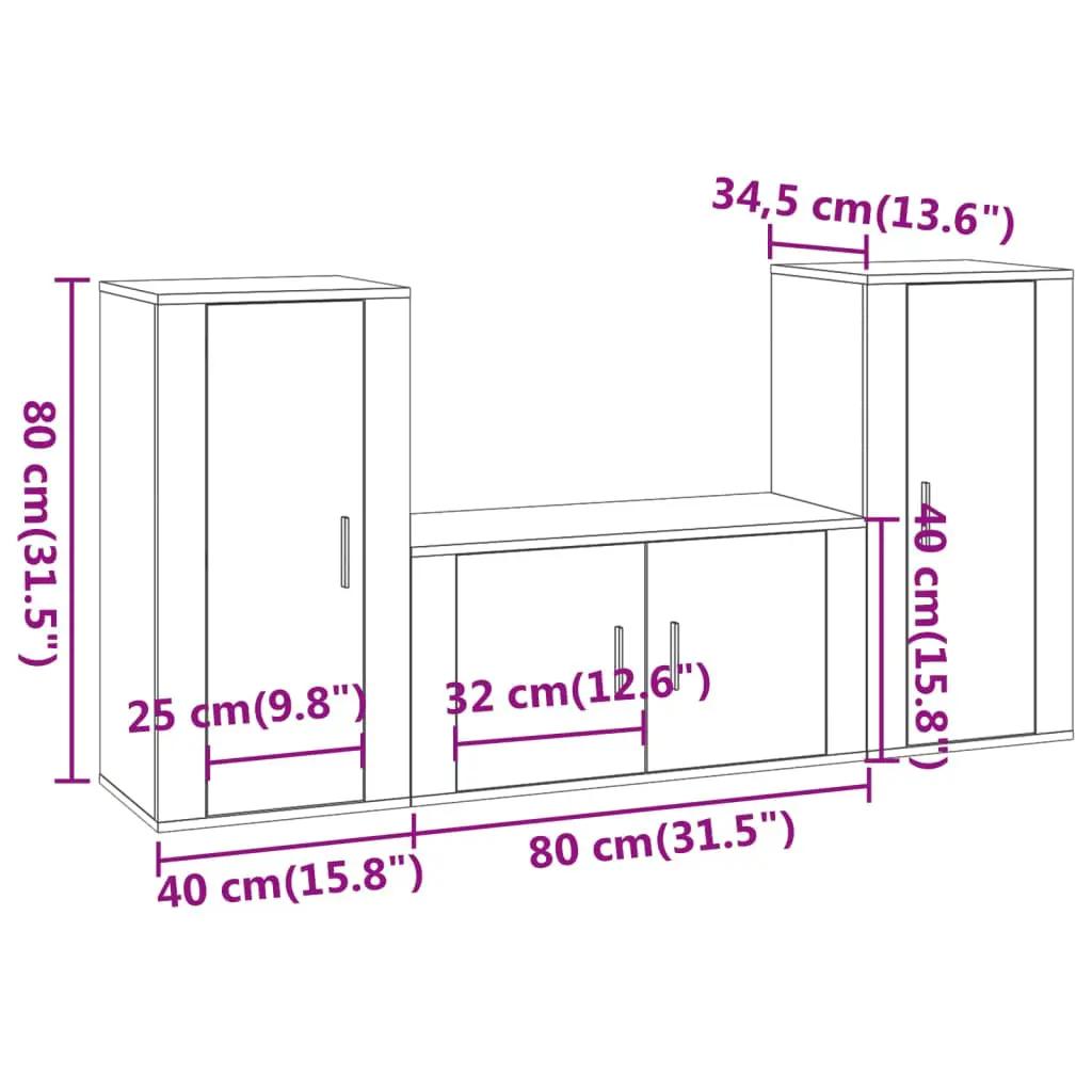 3-delige Tv-meubelset bewerkt hout sonoma eikenkleurig (8)