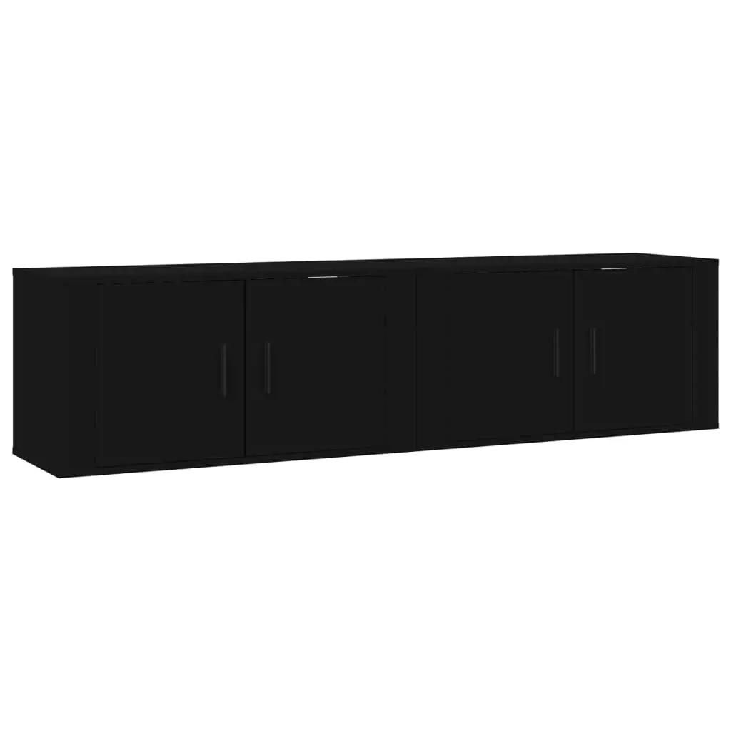Tv-wandmeubels 2 st 80x34,5x40 cm zwart (2)