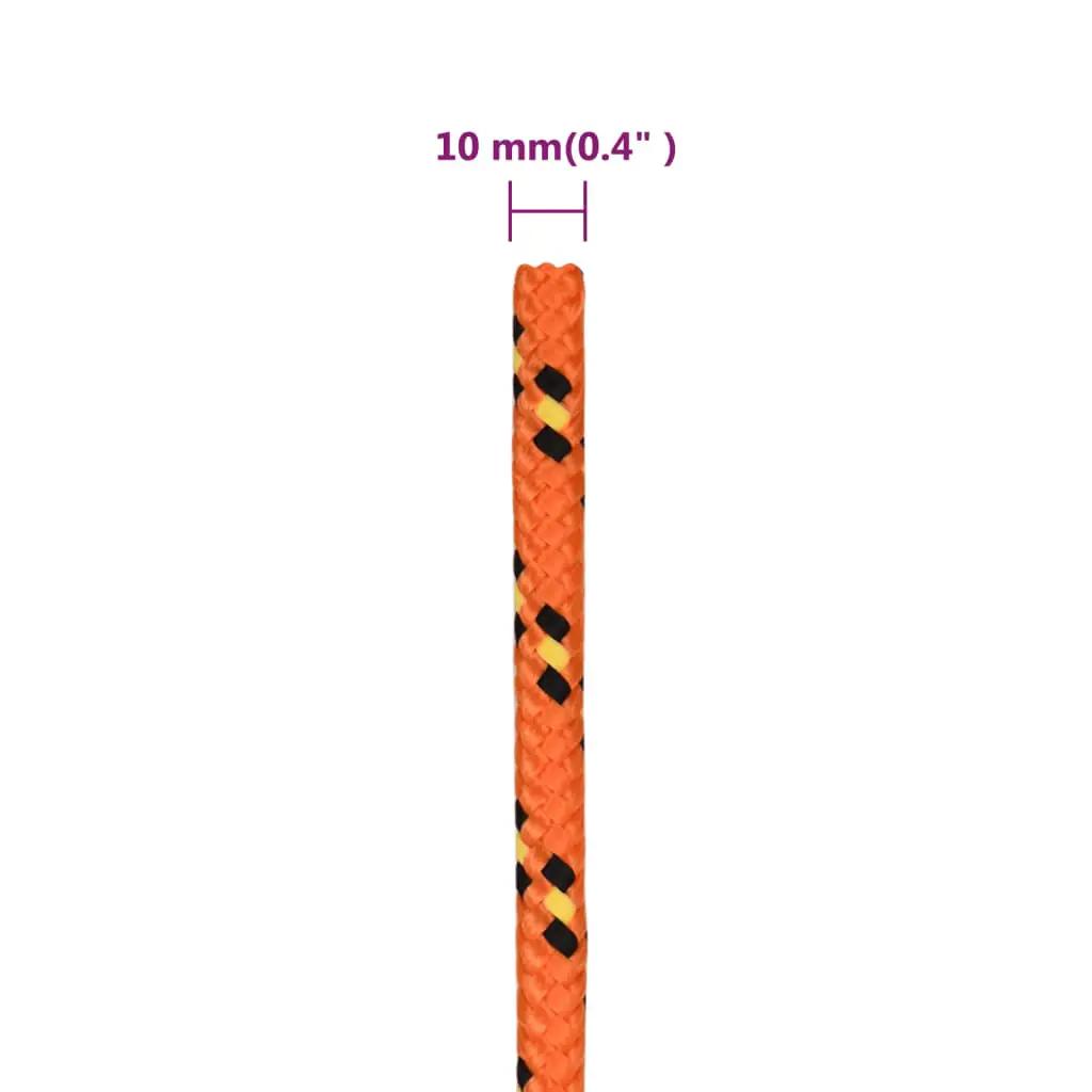 Boottouw 10 mm 100 m polypropyleen oranje (6)