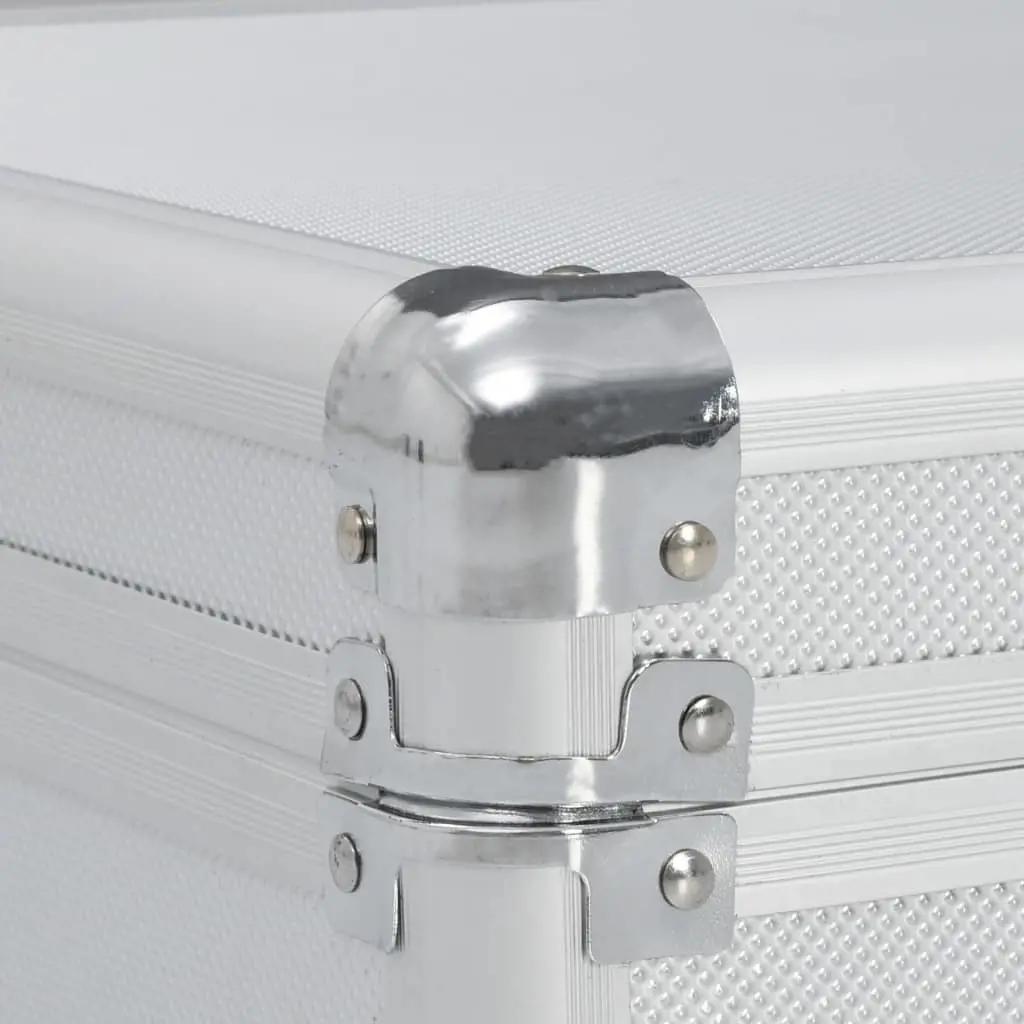 Wapenkoffer 134x35x12 cm aluminium zilverkleurig (8)