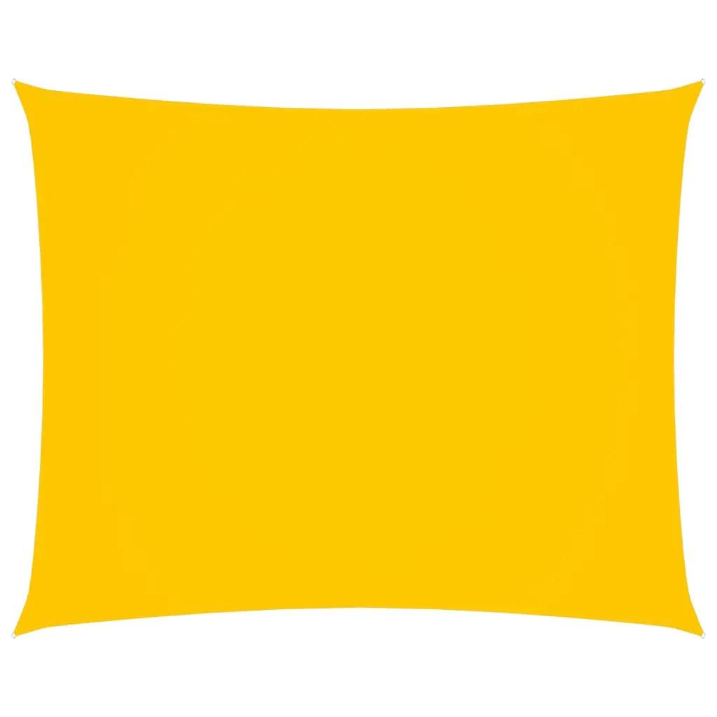Zonnescherm rechthoekig 3x4,5 m oxford stof geel (1)