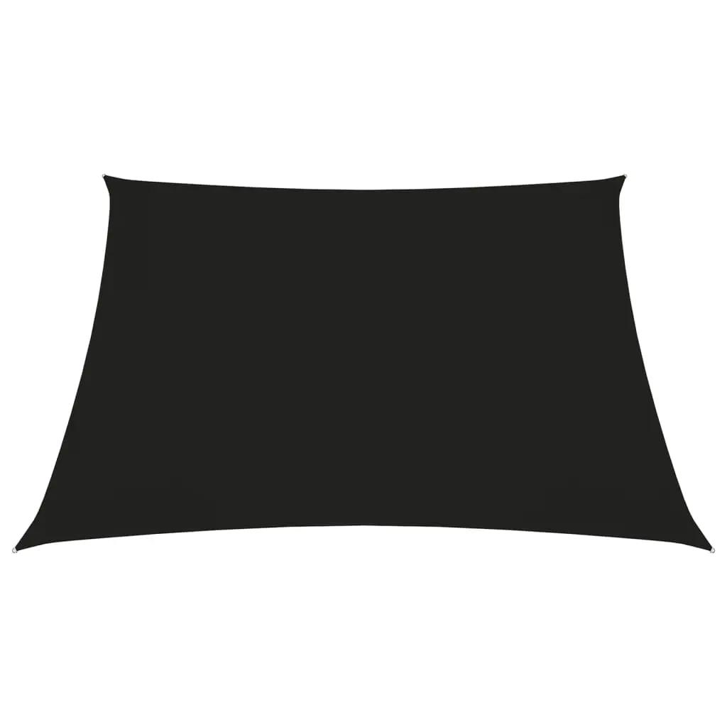 Zonnescherm vierkant 5x5 m oxford stof zwart (2)