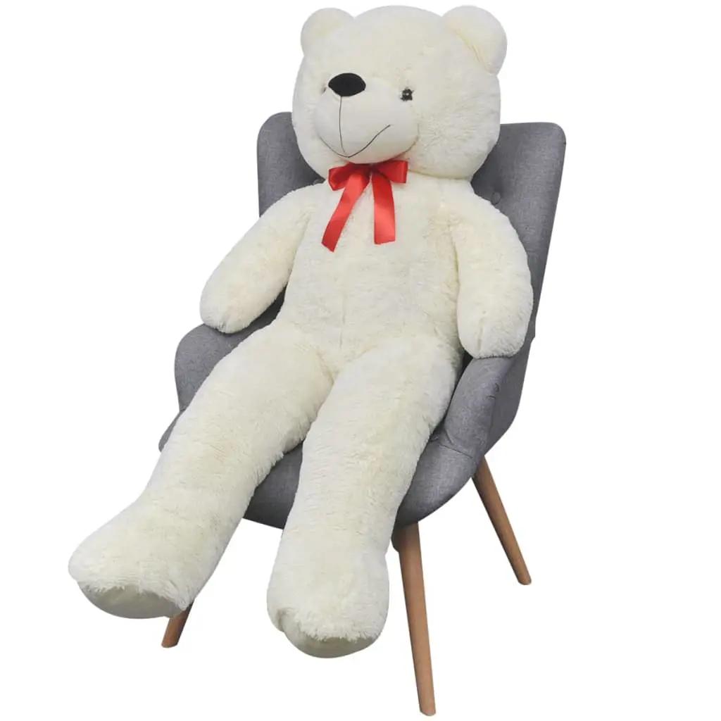Teddybeer 170 cm pluche wit (2)