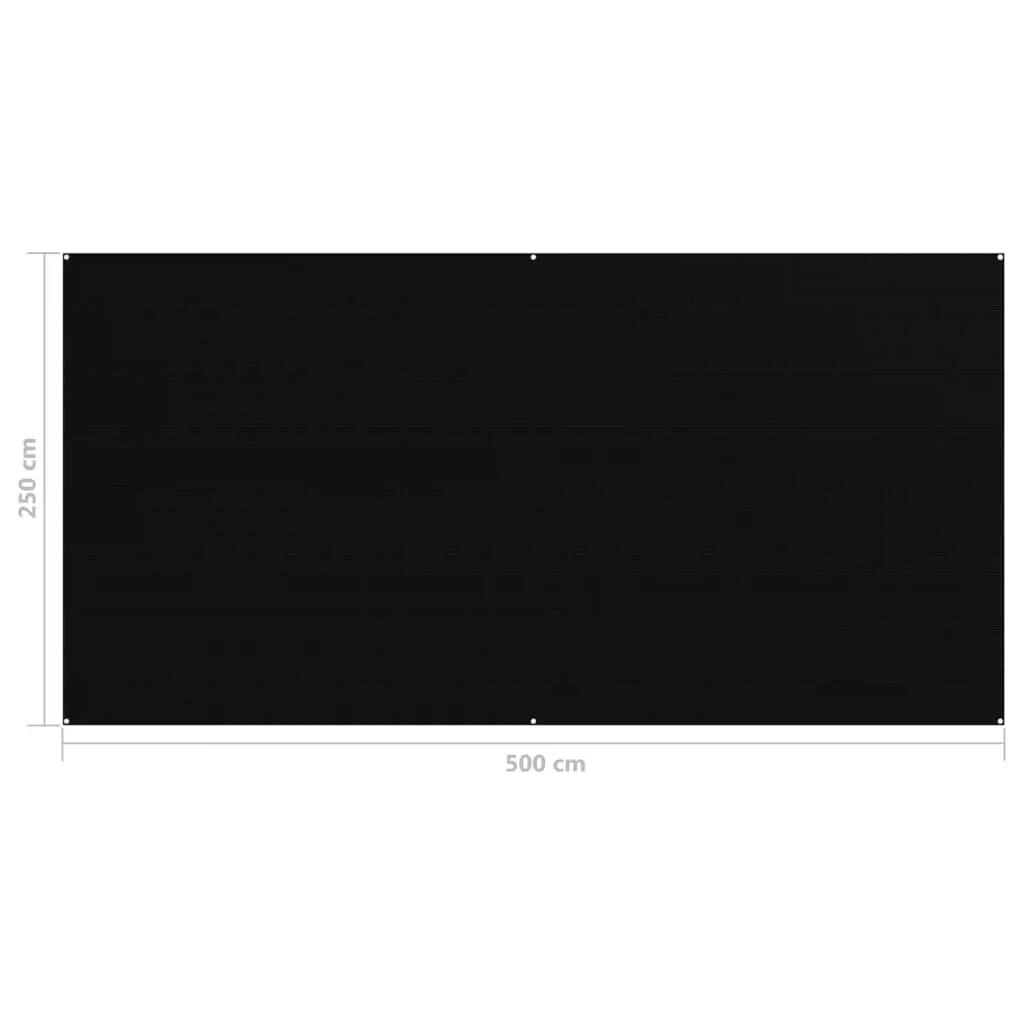 Tenttapijt 250x500 cm zwart (4)
