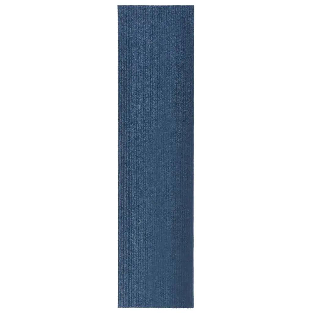 Droogloopmat 100x400 cm blauw (1)