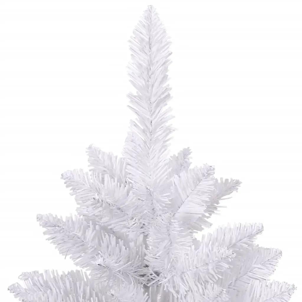 Kunstkerstboom met scharnieren met standaard 210 cm wit (4)