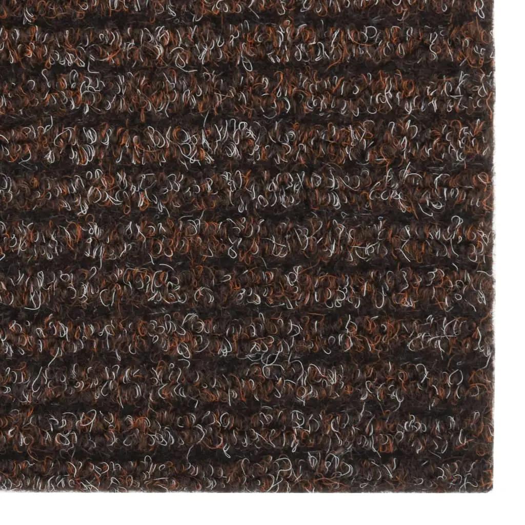 Droogloopmat 100x450 cm bruin (4)