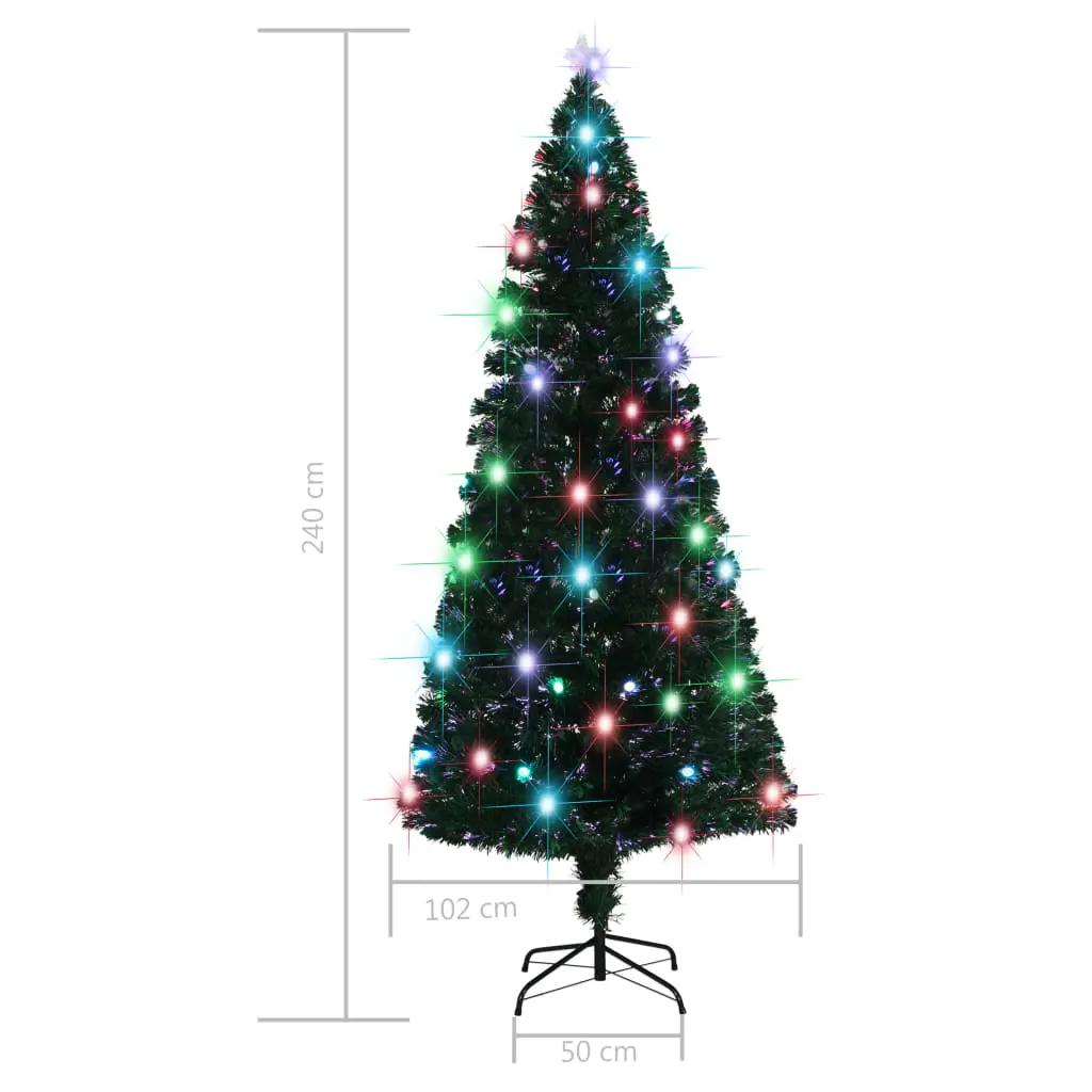 Kerstboom met LED en standaard 210 cm glasvezel (9)