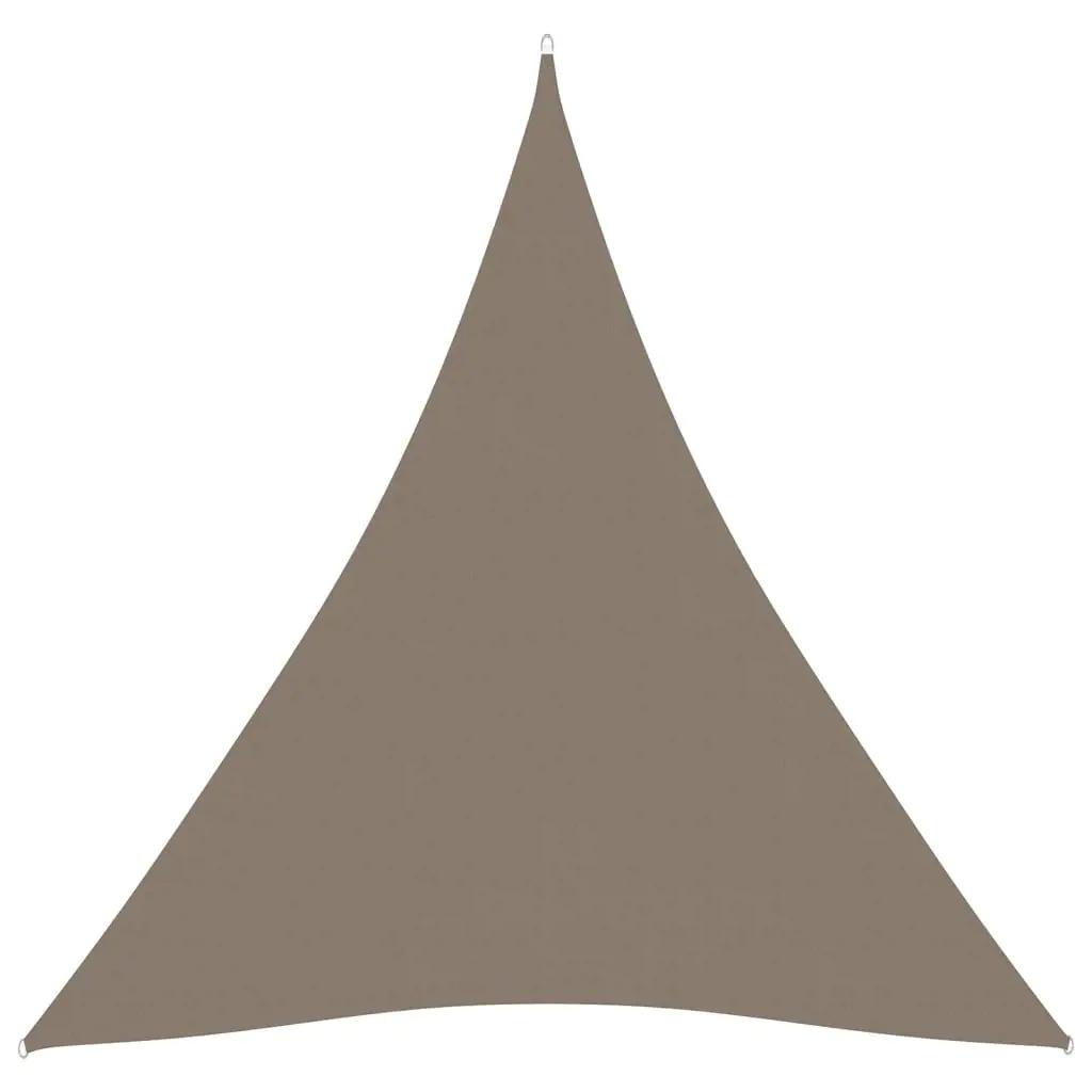 Zonnescherm driehoekig 3x3x3 m oxford stof taupe (1)