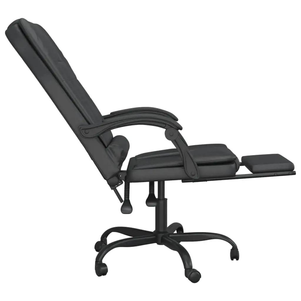 Kantoorstoel massage verstelbaar kunstleer zwart (7)