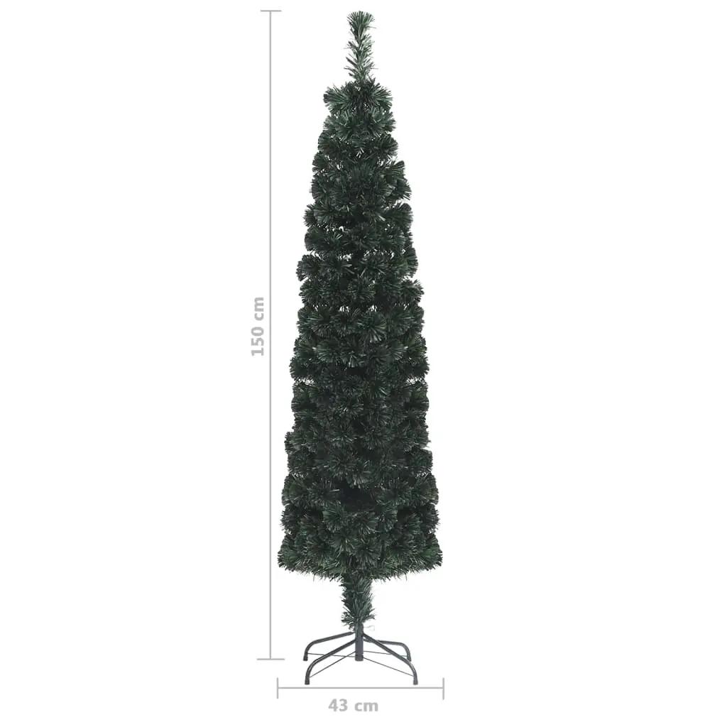 Kunstkerstboom met standaard smal 150 cm glasvezel (8)