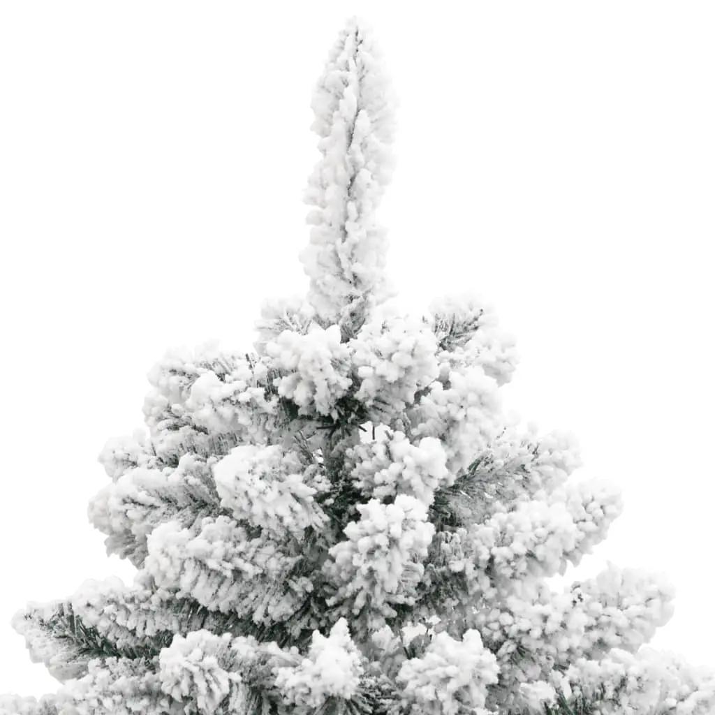 Kunstkerstboom met scharnieren en sneeuw 120 cm (4)