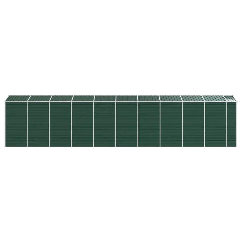 Tuinschuur 191x895x198 cm gegalvaniseerd staal groen (6)