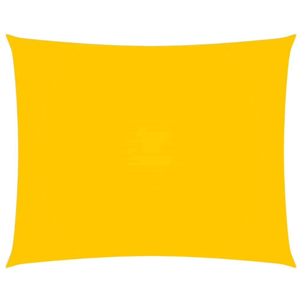 Zonnescherm rechthoekig 2,5x4 m oxford stof geel (1)