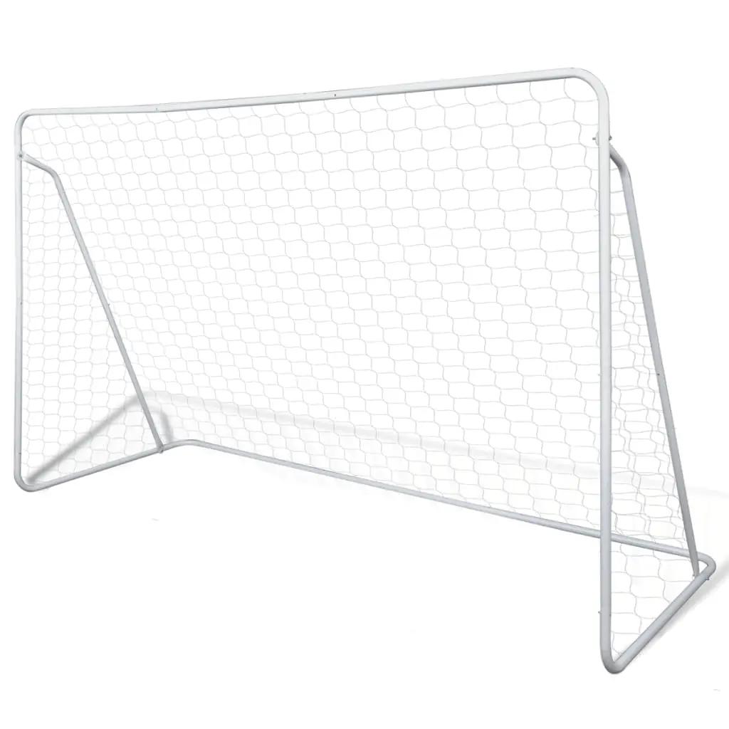 Voetbalgoals 2 st 240x90x150 cm staal (2)
