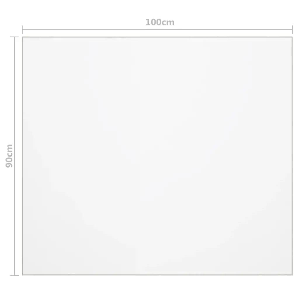 Tafelbeschermer 100x90 cm 1,6 mm PVC transparant (6)