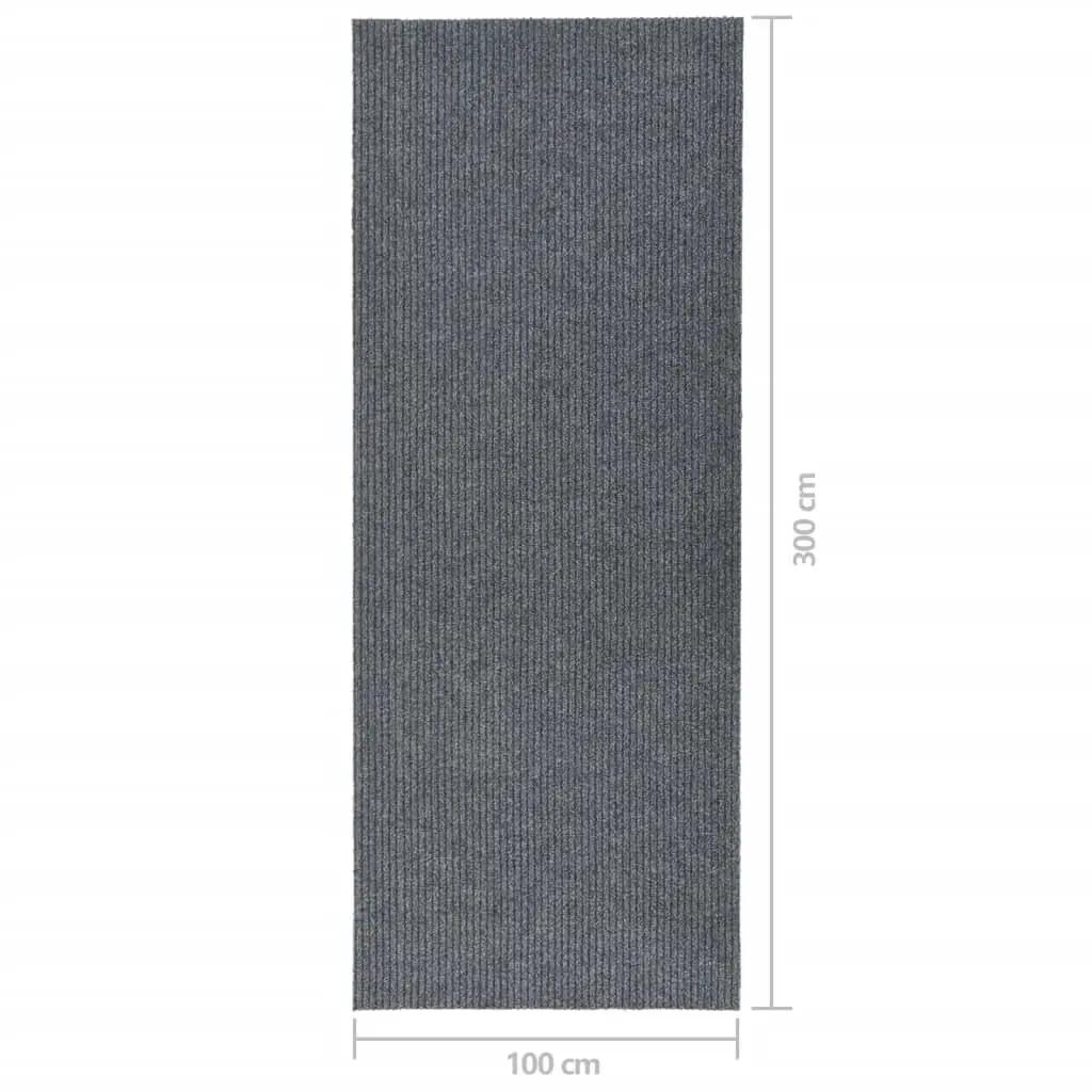 Droogloopmat 100x300 cm grijs (7)